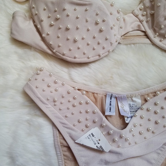 Blush Pink Two Piece Set / Saks Fifth Avenue - Picture 2 of 3